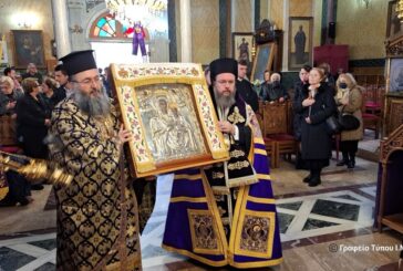 Υποδοχή Ιεράς Εικόνας Παναγίας Αρεθιώτισσας  στην Ι. Π. Μεσολογγίου