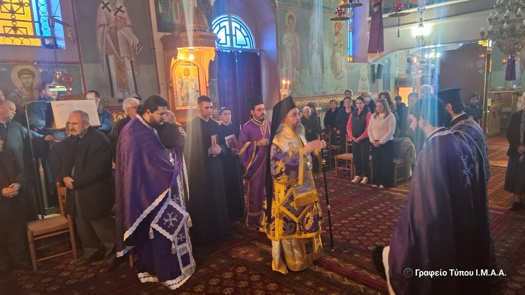 Η Θεία Λειτουργία των Προηγιασμένων Δώρων  στην Γουριά Μεσολογγίου