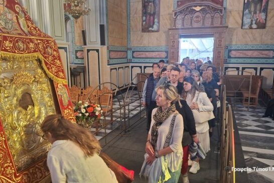 Έκτη ημέρα του προσκυνήματος της Υπεραγίας Θεοτόκου «Άξιον Εστί» στην Ι. Π. Μεσολογγίου
