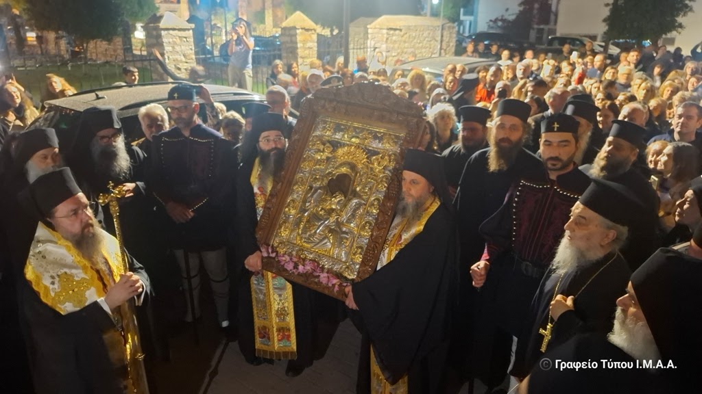 Αναχώρησε η Ιερά Εικόνα της Παναγίας «Άξιον Εστί»  από την Ιερά Πόλη Μεσολογγίου