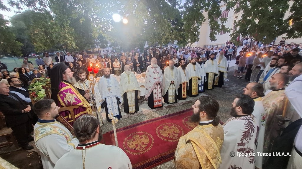 Ο Εσπερινός του Αγίου Ιωάννου του Βραχωρίτου στο Αγρίνιο